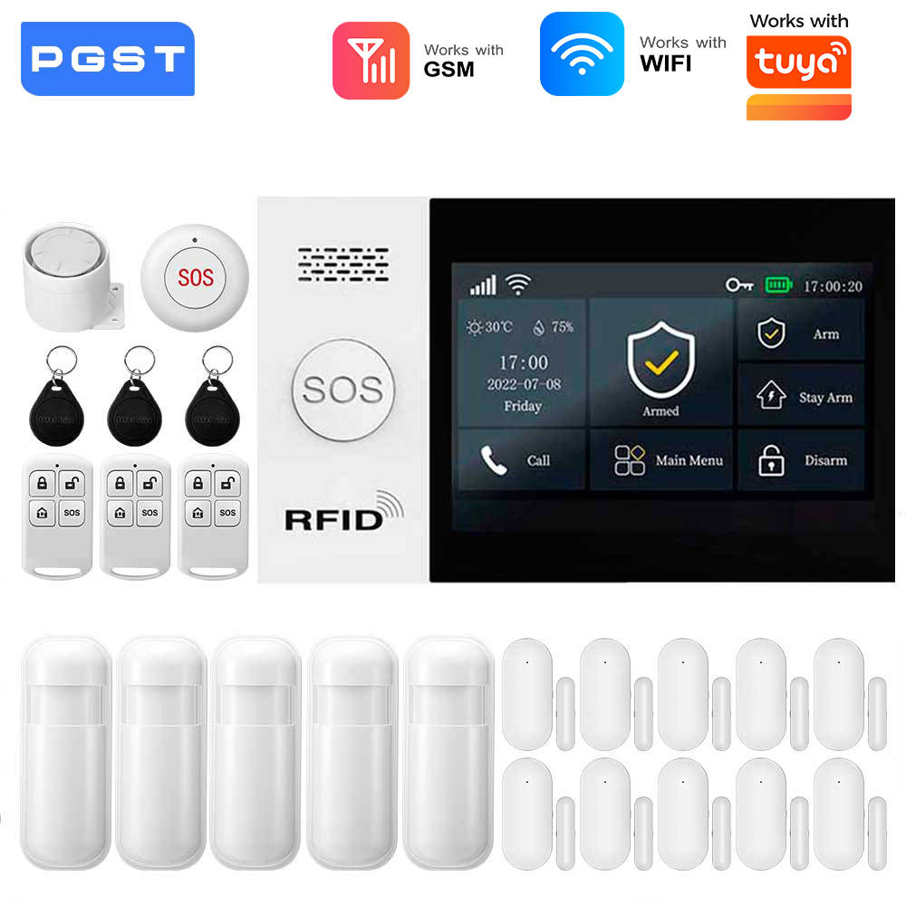 Smart Home Automation Kit - ระบบเตือนภัยอัจฉริยะ 2.4G WIFI GSM ทำงานร่วมกับ TUYA