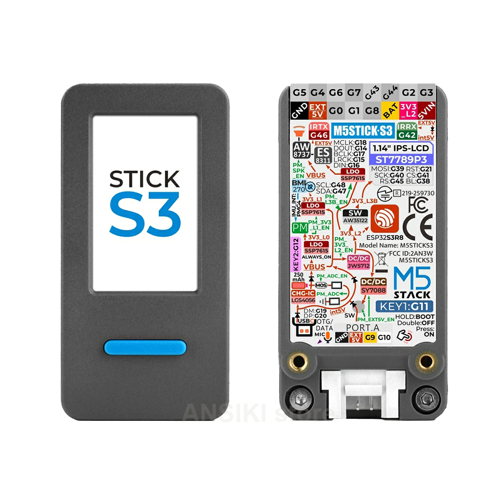 Electronics Project Kit - M5Stack M5StickS3 ESP32-S3 ชุดพัฒนา IoT แบบพกพาพร้อมหน้าจอสำหรับควบคุม