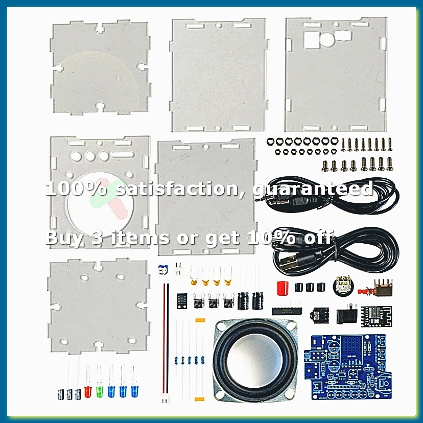 Electronics Project Kit - ชุดลำโพงบลูทูธ DIY ชุดอุปกรณ์อิเล็กทรอนิกส์ DIY โครงการฝึกบัดกรี ประกอบชิ้นส่วนอิเล็กทรอนิกส์