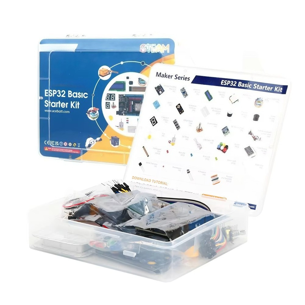 Iot Kit Beginner - ชุดเริ่มต้นหุ่นยนต์เชื่อมต่อ ESP32 IoT สำหรับผู้เริ่มต้นวิศวกร โปรแกรมมิ่งบอร์ด ESP32