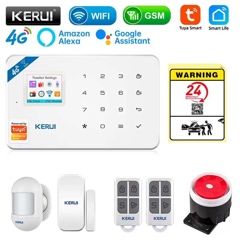 Smart Home Automation Kit - KERUI Security Alarm System ชุด W184