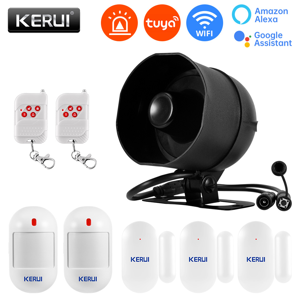 Smart Home Automation Kit - Fuers WiFi ไร้สายเสียงดัง120dB ปลุก Tuya เครื่องตรวจจับ