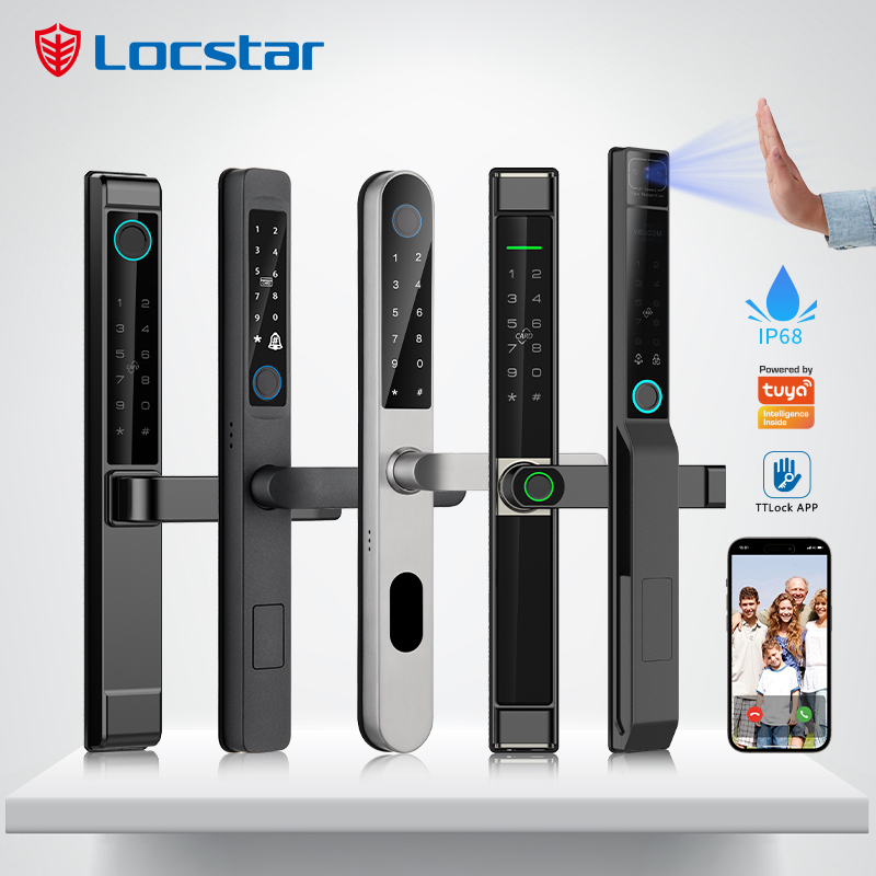 Smart Door Lock Wifi - กุญแจล็อคประตูอัจฉริยะแบบเลื่อน อลูมิเนียม กันน้ำ สำหรับภายนอกอาคาร ระบบดิจิตอล รองรับ