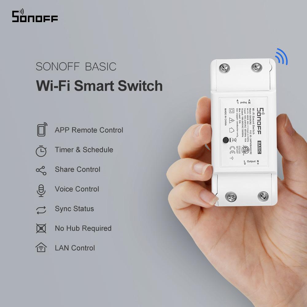 Itead SONOFF Basic R2 Mini DIY - Smart Light Switch Wifi บทวิจารณ์และราคา