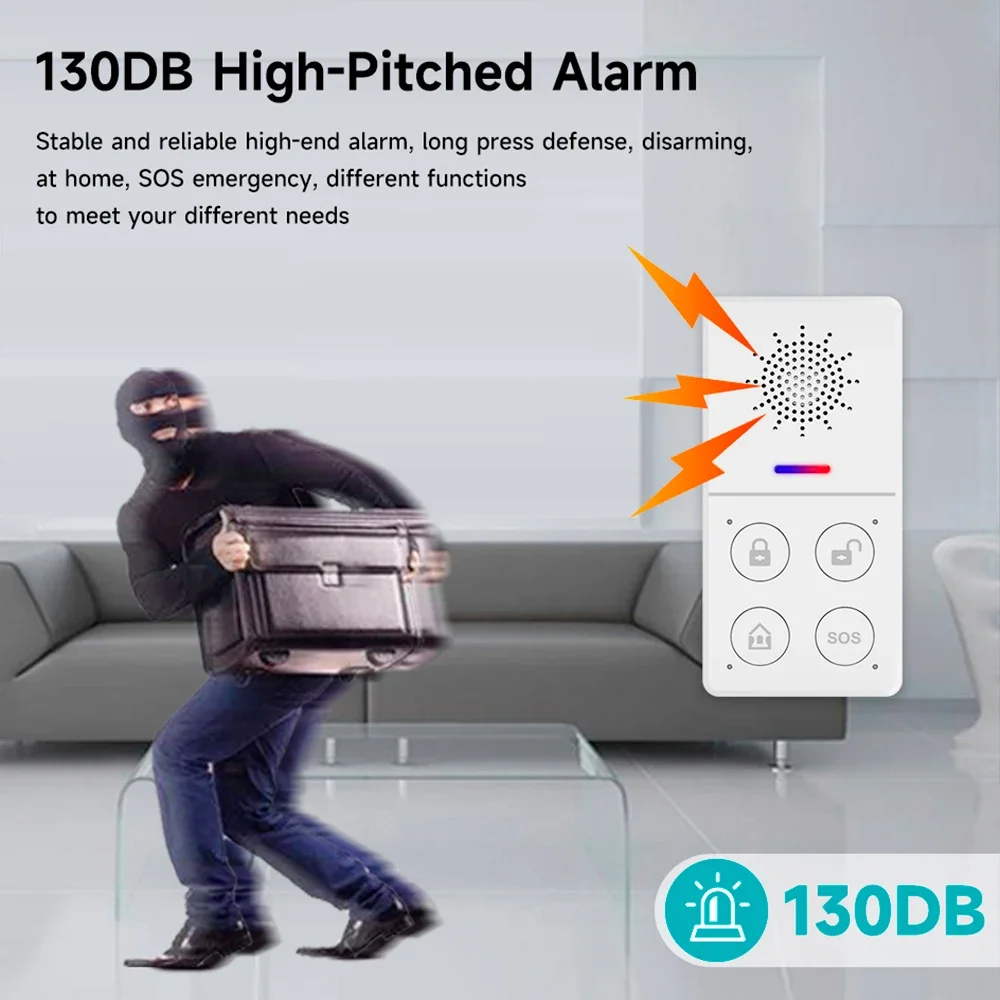 Tuya Wifi Smart Alarm System 4 - Smart Home Automation Kit บทวิจารณ์และราคา