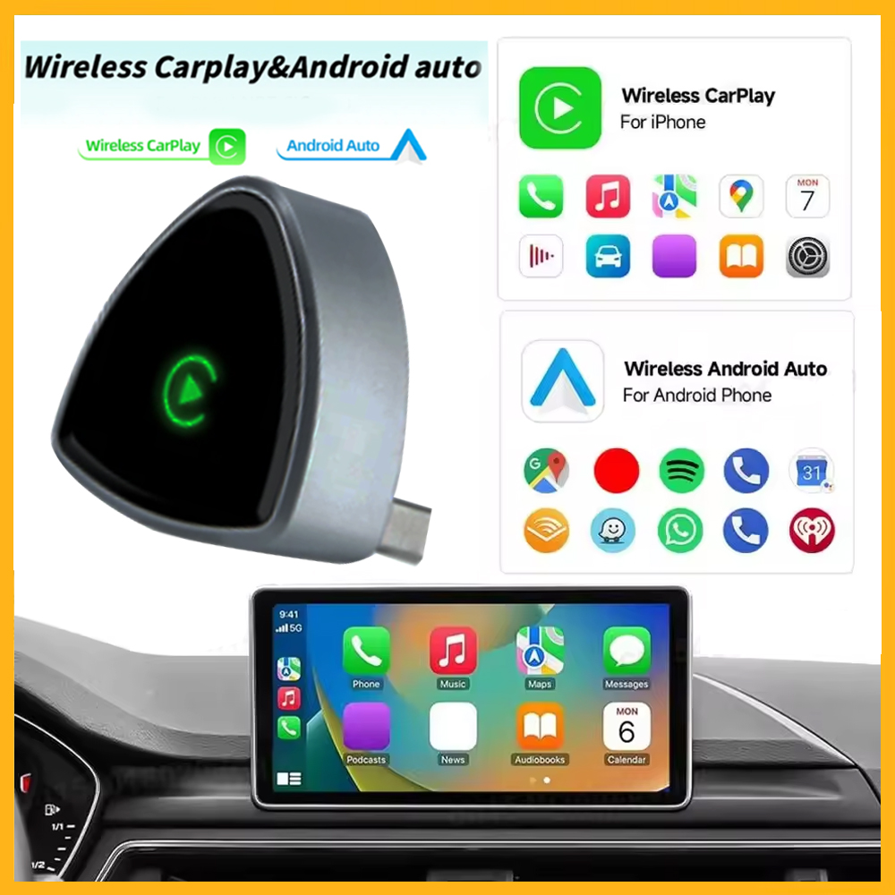 อะแดปเตอร์ไร้สาย CarPlay Andro - Wifi Smart Plug บทวิจารณ์และราคา