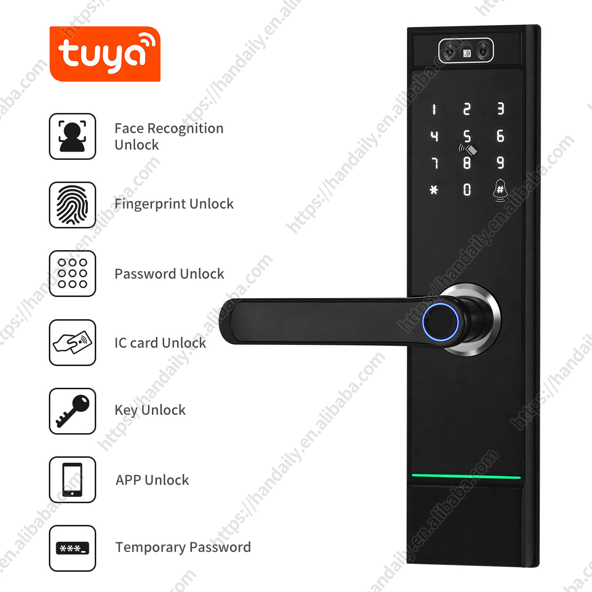 ระบบล็อคประตูอัจฉริยะแบบดิจิทั - Smart Door Lock Wifi บทวิจารณ์และราคา
