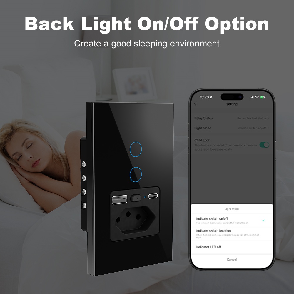 ปลั๊กไฟ Manhot WiFi 16A แบบบรา - Smart Light Switch Wifi บทวิจารณ์และราคา