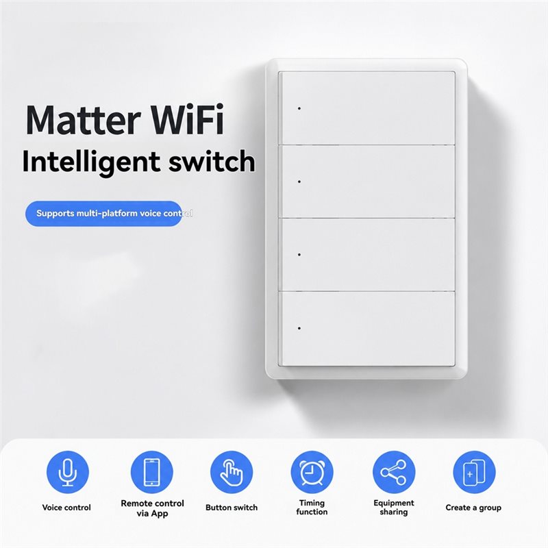 DTA4-ระบบควบคุมด้วยเสียงสำหรับ - Smart Light Switch Wifi บทวิจารณ์และราคา