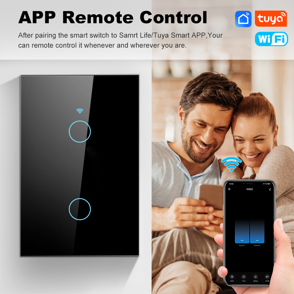 สวิตช์ไฟติดผนังแบบสัมผัส Smart - Smart Light Switch Wifi บทวิจารณ์และราคา