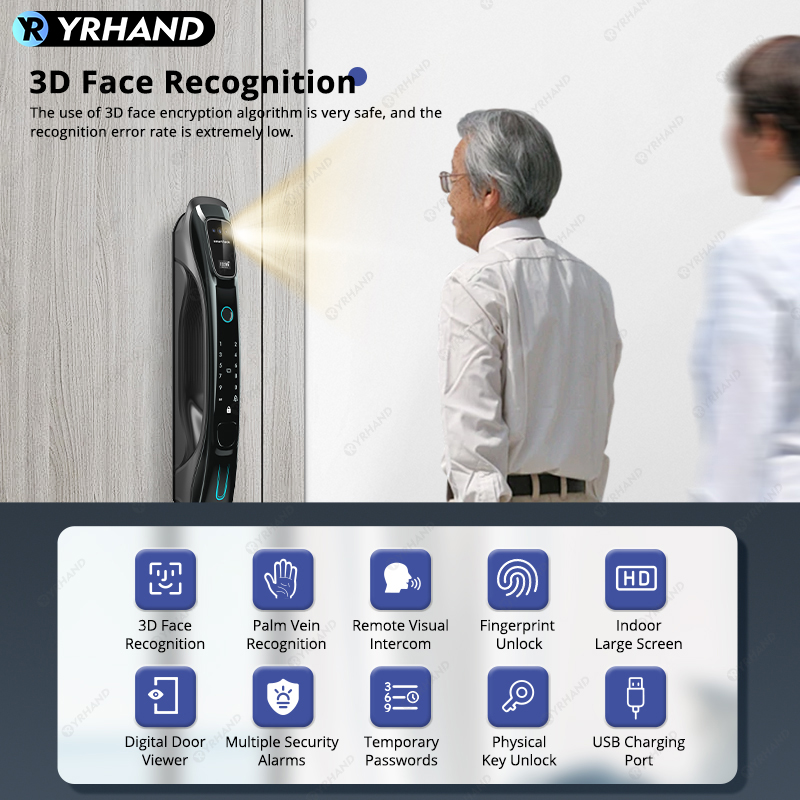 สมาร์ทล็อค ระบบจดจำใบหน้า 3 มิ - Smart Door Lock Wifi บทวิจารณ์และราคา