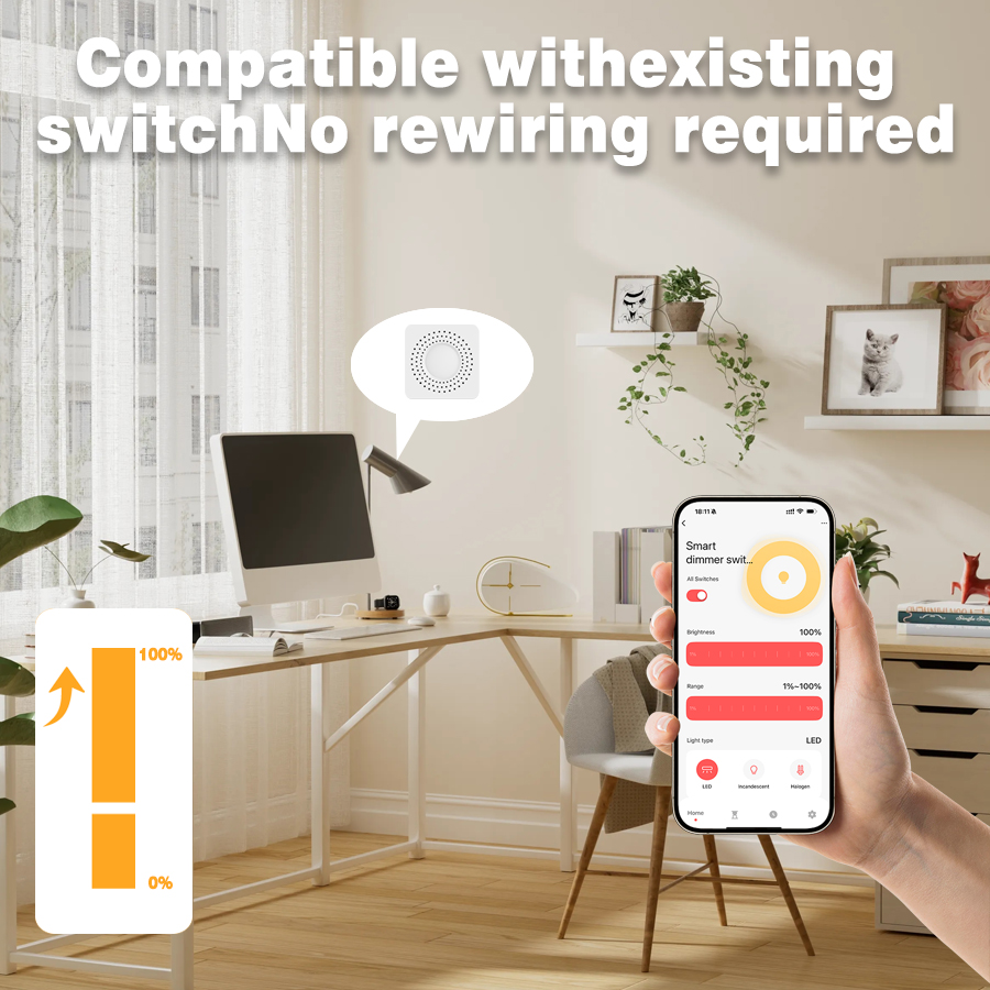 สวิตช์หรี่ไฟแบบซ่อนในผนัง Tuya - Smart Light Switch Wifi บทวิจารณ์และราคา